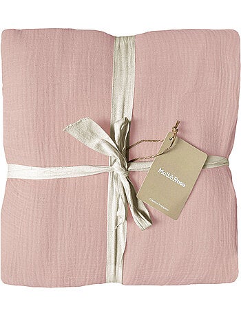 Parure de lit unie en coton Taies rectangulaires, GAZE DE COTON