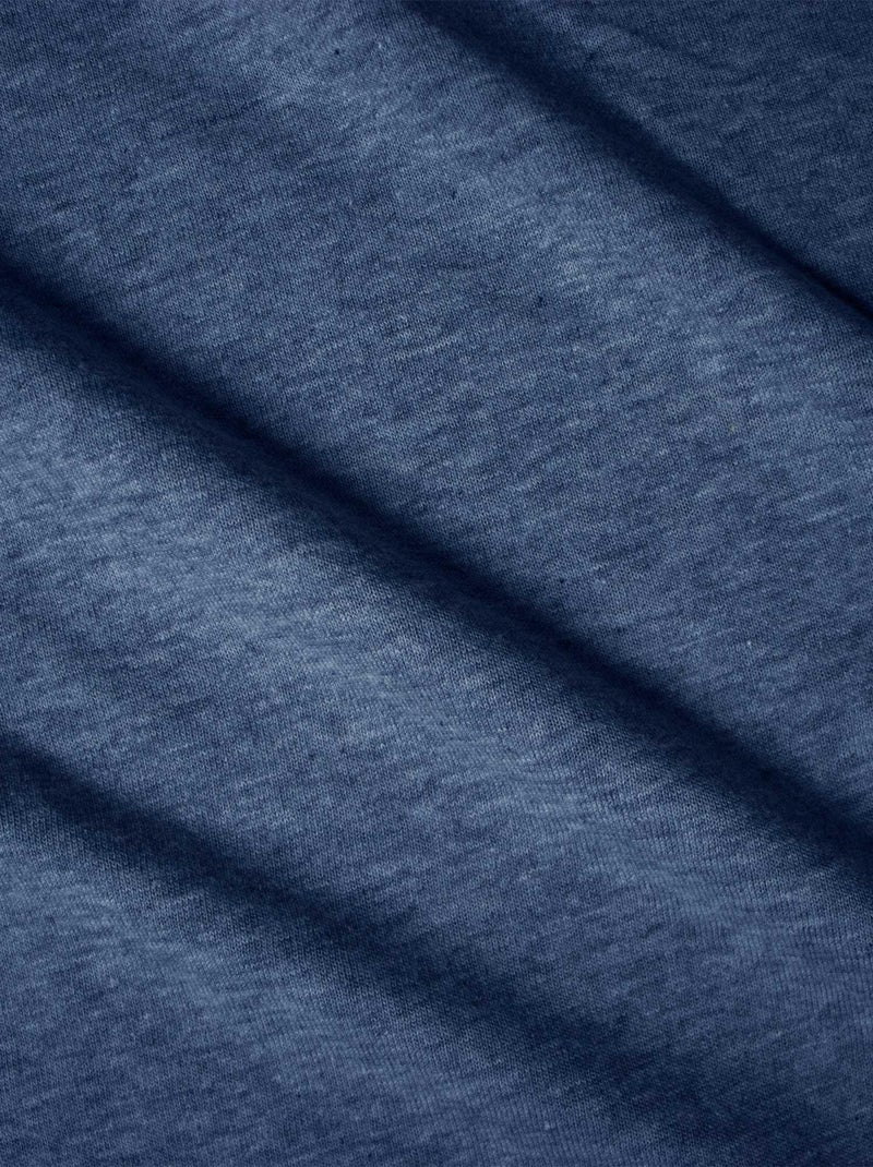 Parure de lit unie en jersey de coton, JERSEY Bleu - Kiabi