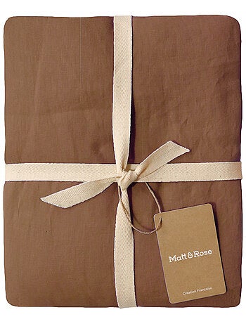 Parure de lit unie en lin Taies carrées, PASSION LIN