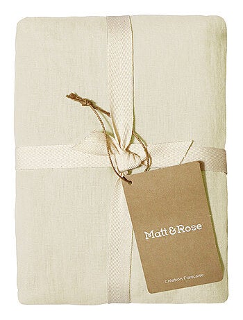 Parure de lit unie en lin Taies rectangulaires, PASSION LIN