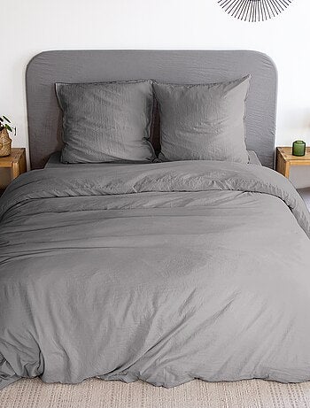 Parure de lit unie ultra douce - 1 ou 2 personnes