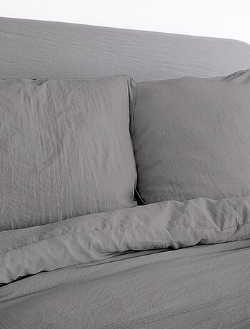 Parure de lit unie ultra douce - 1 ou 2 personnes