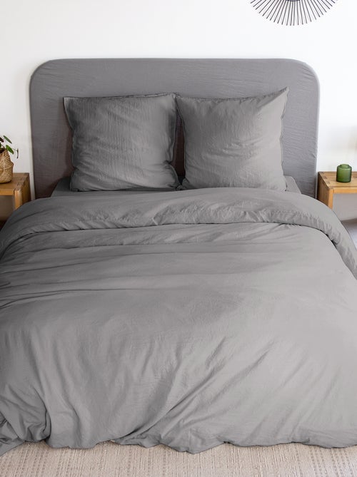 Parure de lit unie ultra douce - 1 ou 2 personnes - Kiabi