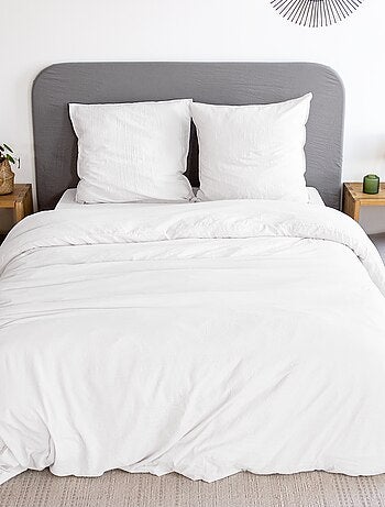 Parure de lit unie ultra douce - 1 ou 2 personnes