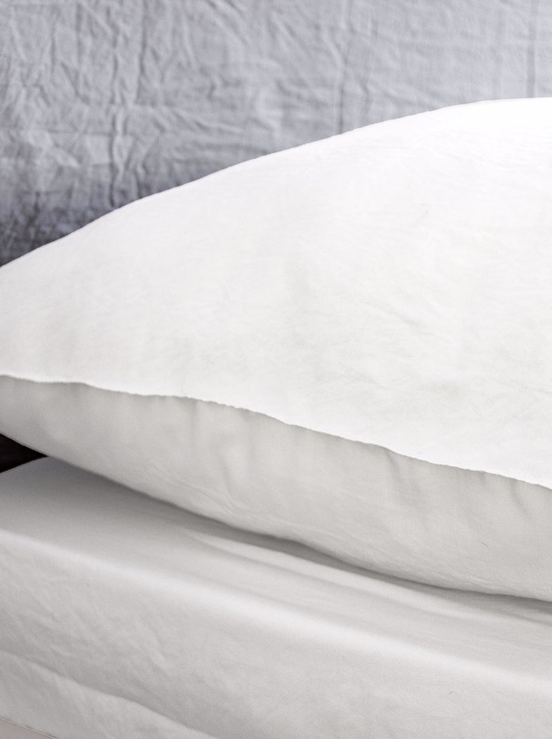 Parure de lit unie ultra douce - 1 ou 2 personnes Blanc - Kiabi