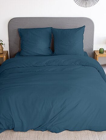 Parure de lit unie ultra douce - 1 ou 2 personnes