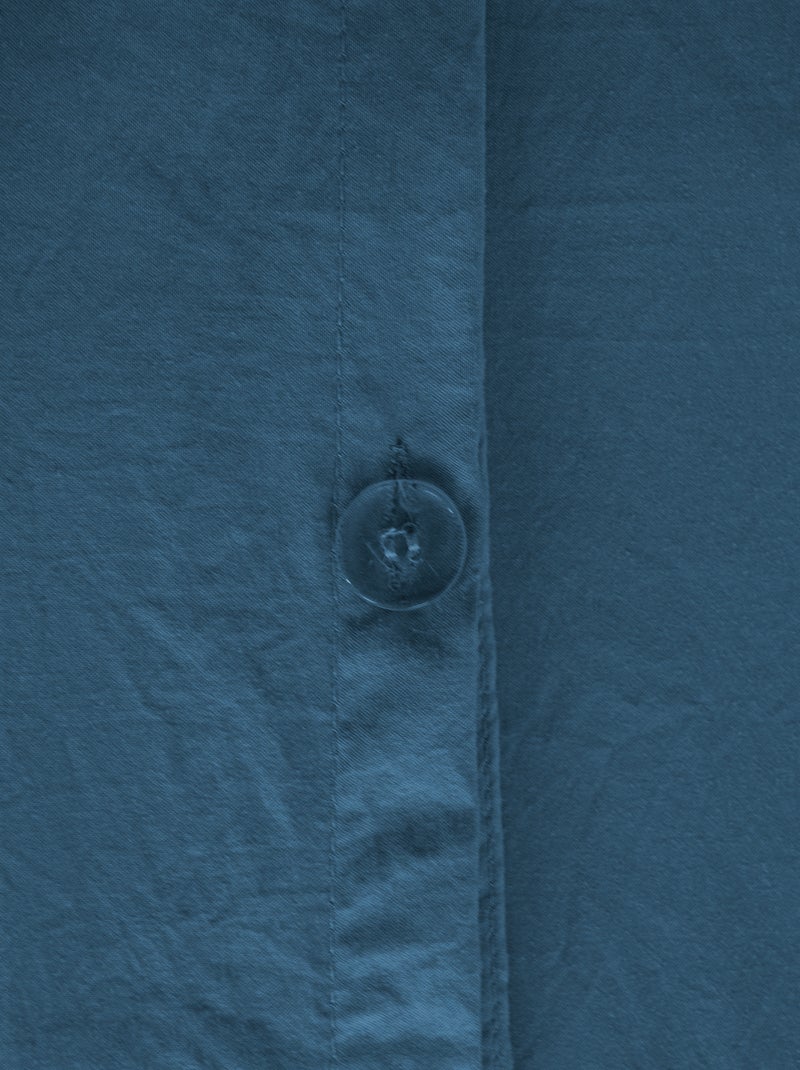 Parure de lit unie ultra douce - 1 ou 2 personnes Bleu - Kiabi