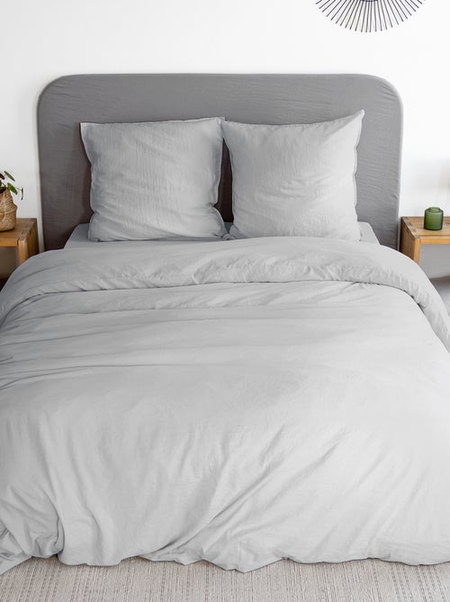 Parure de lit unie ultra douce - 1 ou 2 personnes - Kiabi