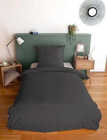 Parure de lit unie ultra douce - 1 ou 2 personnes