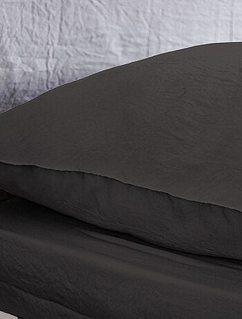 Parure de lit unie ultra douce - 1 ou 2 personnes