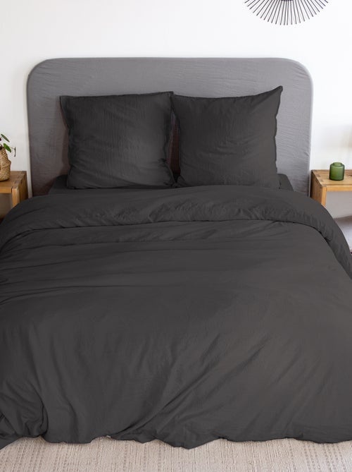 Parure de lit unie ultra douce - 1 ou 2 personnes - Kiabi