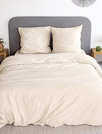 Parure de lit unie ultra douce - 1 ou 2 personnes