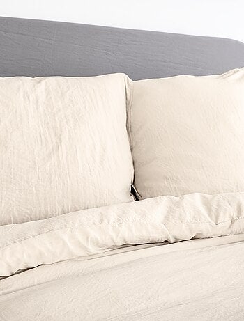 Parure de lit unie ultra douce - 1 ou 2 personnes