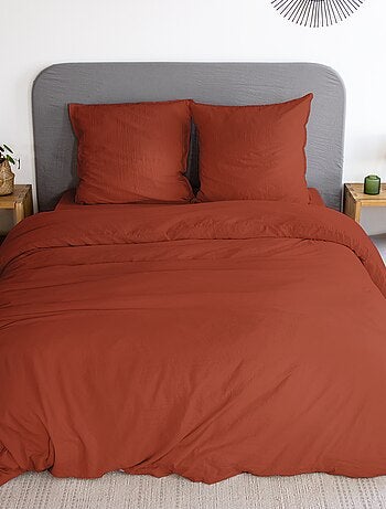 Parure de lit unie ultra douce - 1 ou 2 personnes