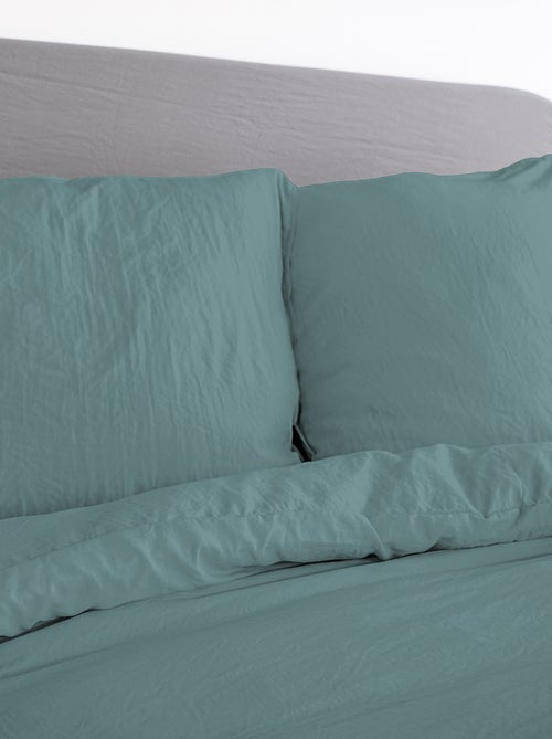 Parure de lit unie ultra douce - 1 ou 2 personnes - Kiabi Parure de lit unie ultra douce - 1 ou 2 personnes - Kiabi