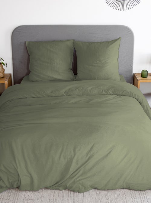 Parure de lit unie ultra douce - 1 ou 2 personnes - Kiabi