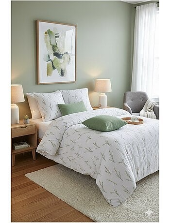 Parure de lit Vegetal en gaze de coton