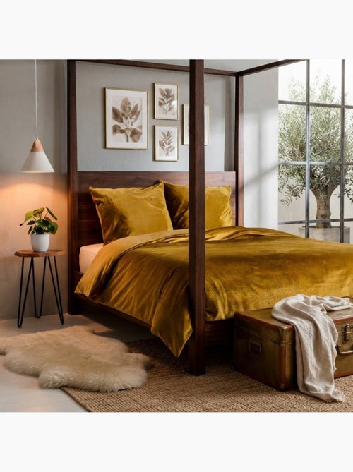 Parure de lit velours veline - Kiabi Parure de lit velours veline - Kiabi