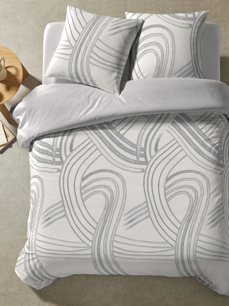 Parure de lit Vibes Gris - Kiabi