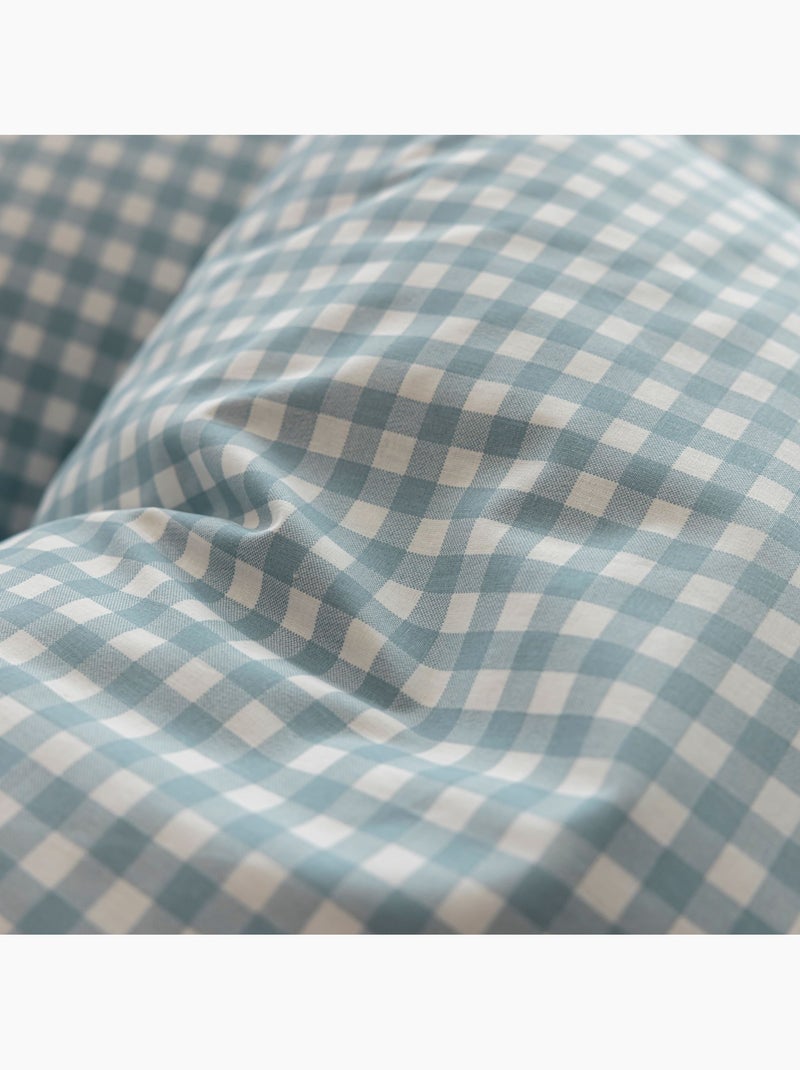 Parure de lit Vichy Bleu - Kiabi