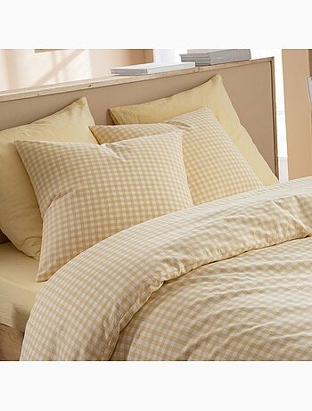 Parure de lit vichy
