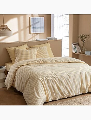 Parure de lit vichy