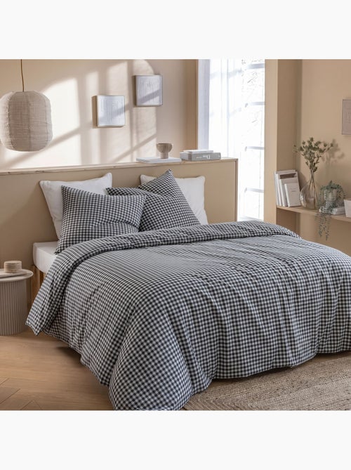 Parure de lit Vichy - Kiabi