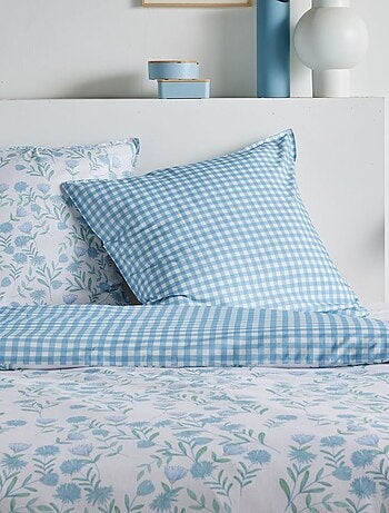 Parure de lit vichy réversible - 2 personnes