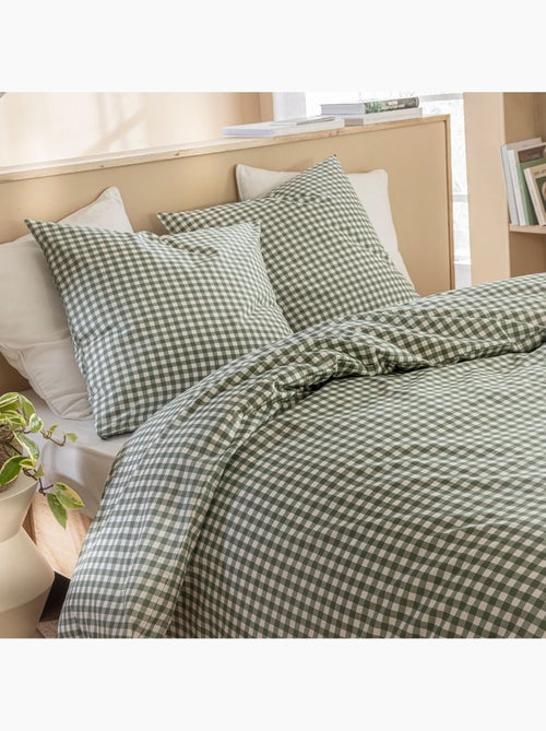 Parure de lit Vichy - Kiabi