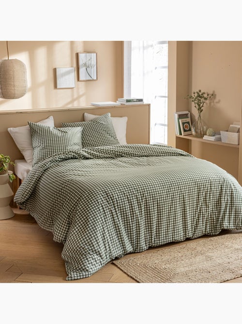 Parure de lit Vichy - Kiabi