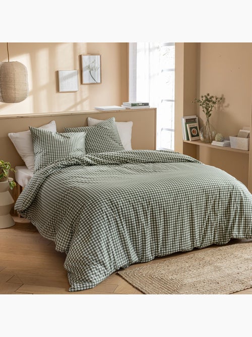 Parure de lit Vichy - Kiabi