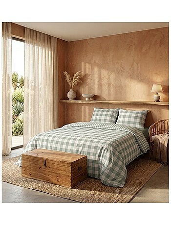 Parure de lit Victoire a carreaux