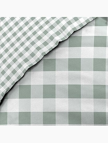 Parure de lit Victoire a carreaux