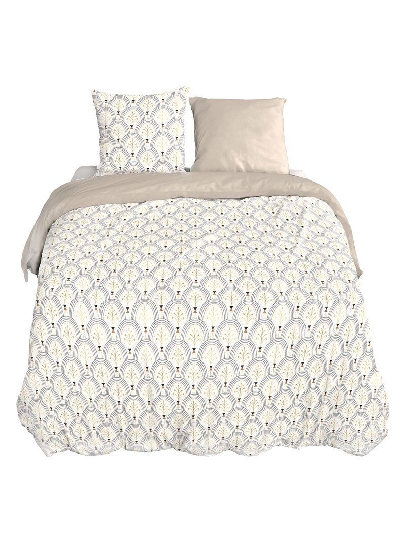 Parure de lit WAG coton Blanc Bleu - Kiabi