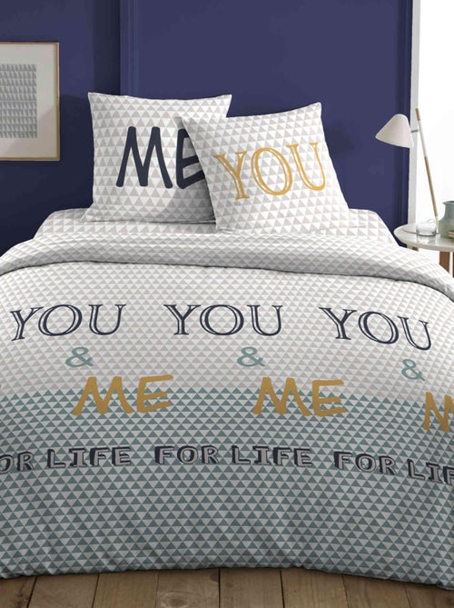 Parure de lit YOU AND ME - Kiabi