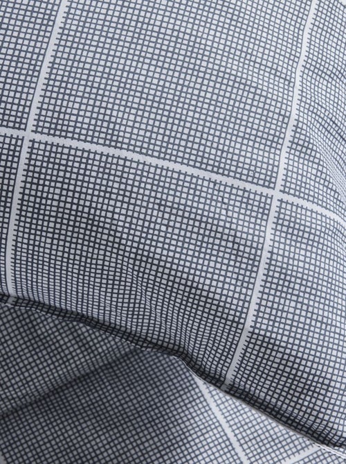 Parure de lit zippée imprimé A carreaux coton MAWIRA ARTHUR - Kiabi