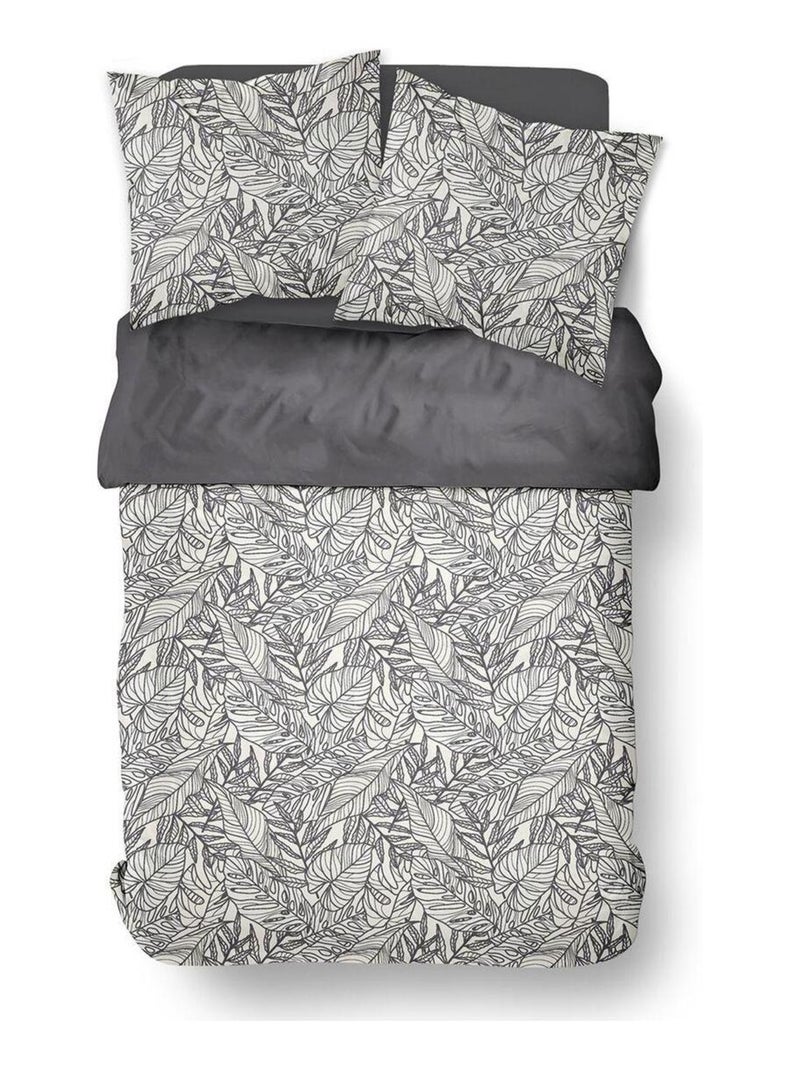 Parure de lit zippée imprimé Floral coton MAWIRA ADELE Blanc - Kiabi