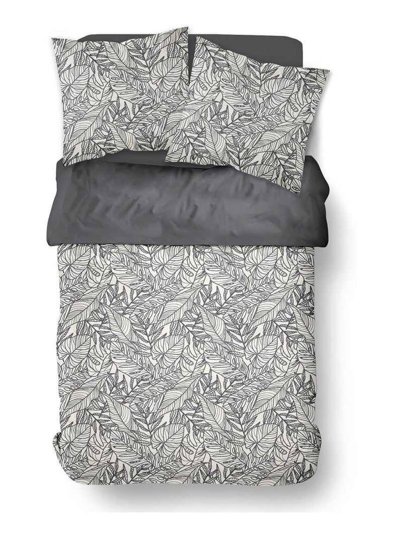 Parure de lit zippée imprimé Floral coton MAWIRA ADELE Blanc - Kiabi