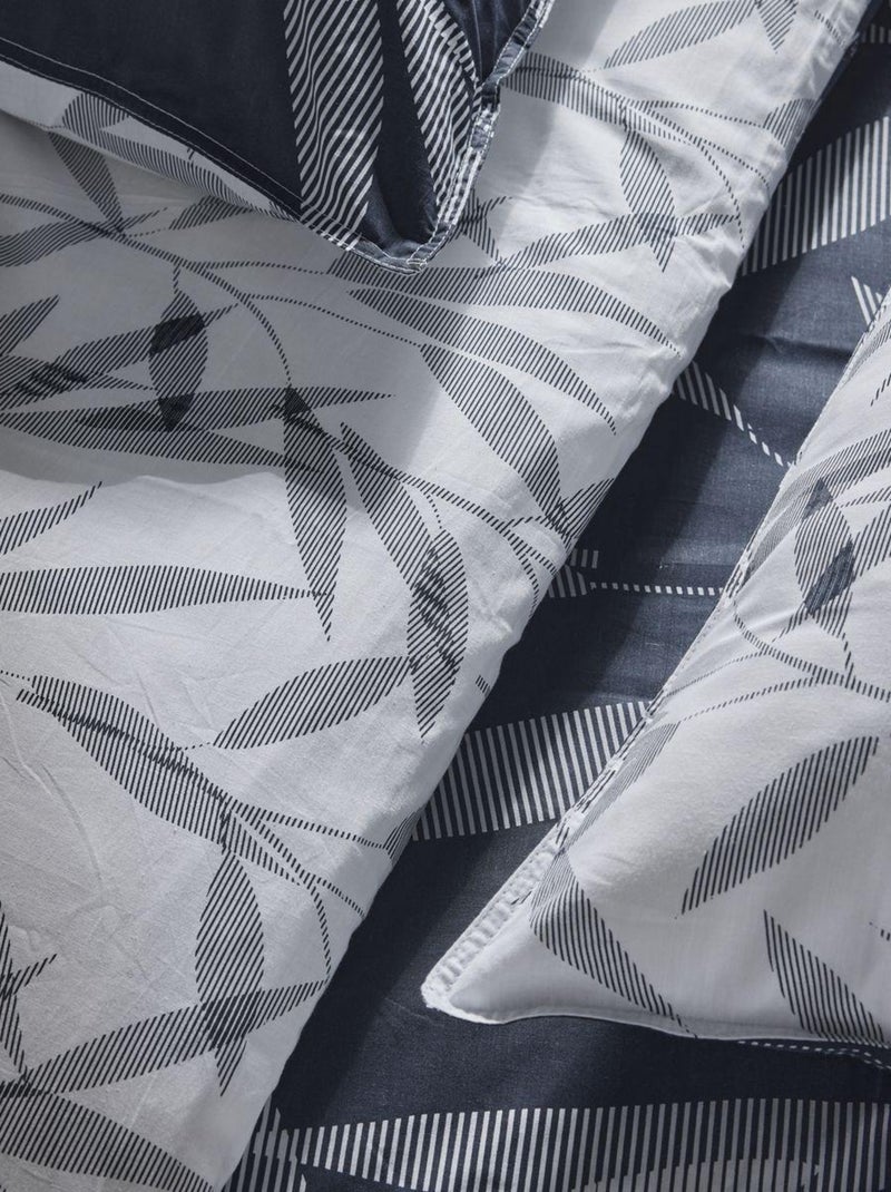 Parure de lit zippée imprimé Floral coton MAWIRA ANATOLE Blanc - Kiabi