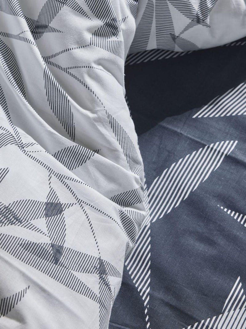 Parure de lit zippée imprimé Floral coton MAWIRA ANATOLE Blanc - Kiabi