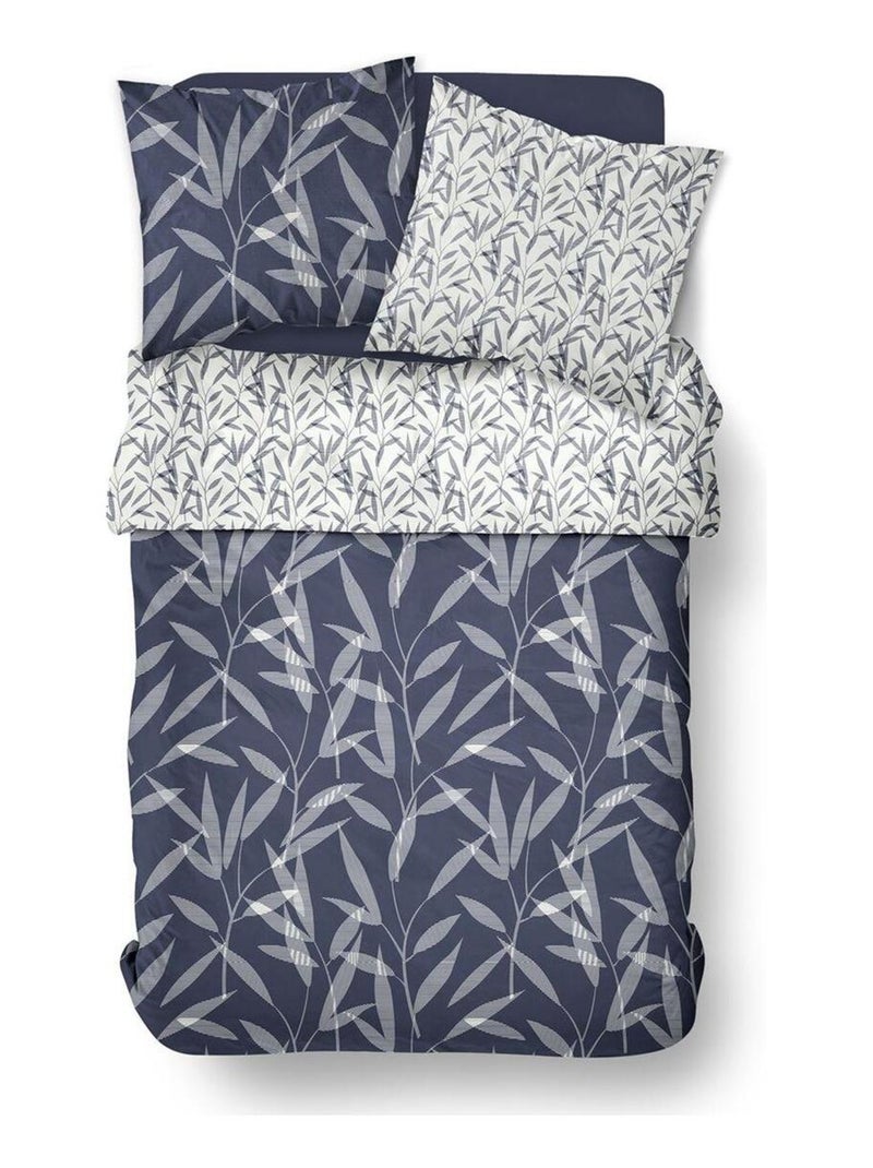 Parure de lit zippée imprimé Floral coton MAWIRA ANATOLE Blanc - Kiabi