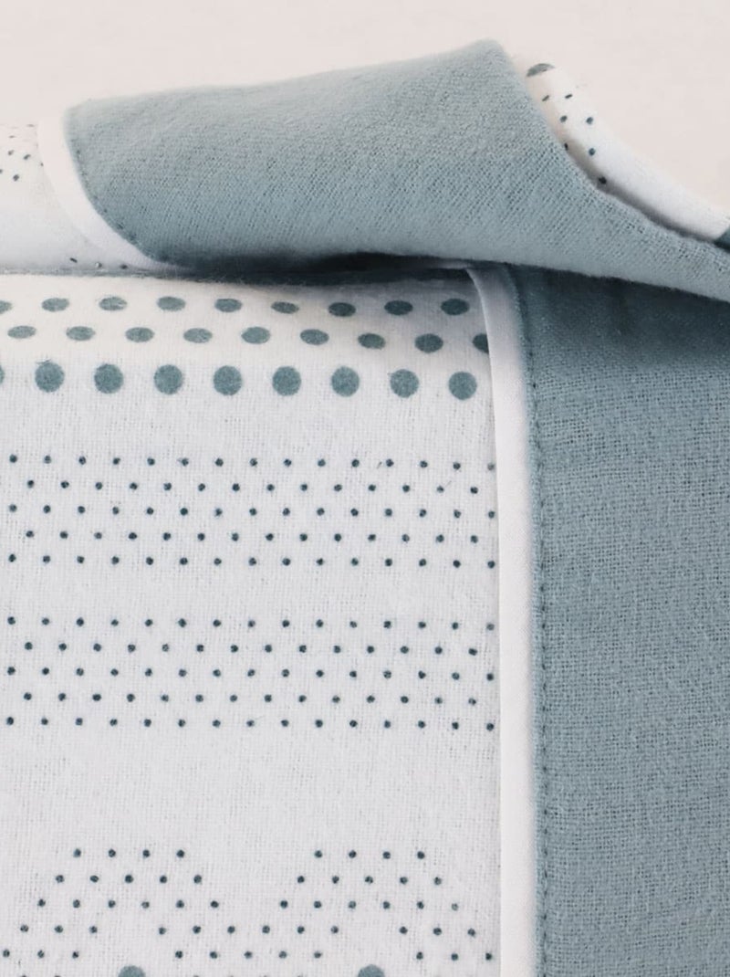 Parure drap de lit en coton flanelle 57 fils imprimé BERLIN Gris - Kiabi