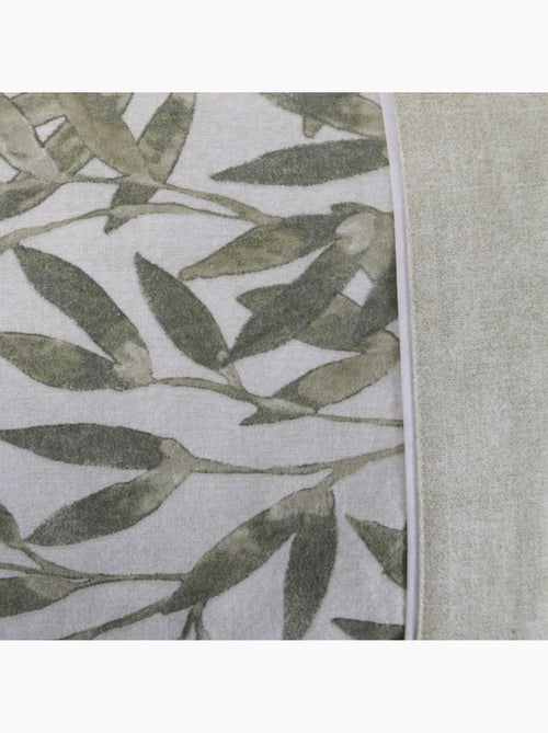 Parure drap de lit en coton flanelle 57 fils imprimé indico - Kiabi Parure drap de lit en coton flanelle 57 fils imprimé indico - Kiabi