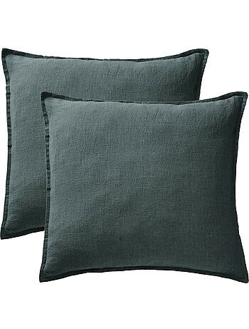 Parure Drap Housse + 2 Taies 60x60 cm 100% Lin Français