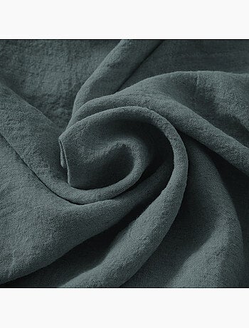 Parure Drap Housse + 2 Taies 60x60 cm 100% Lin Français