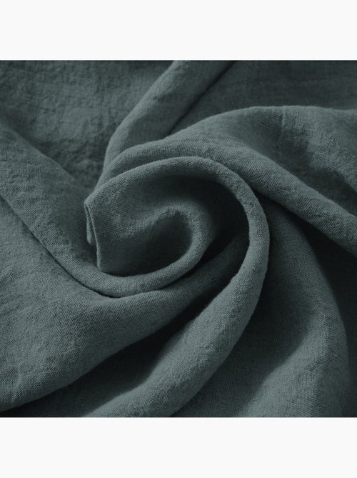 Parure Drap Housse + 2 Taies 60x60 cm 100% Lin Français - Kiabi