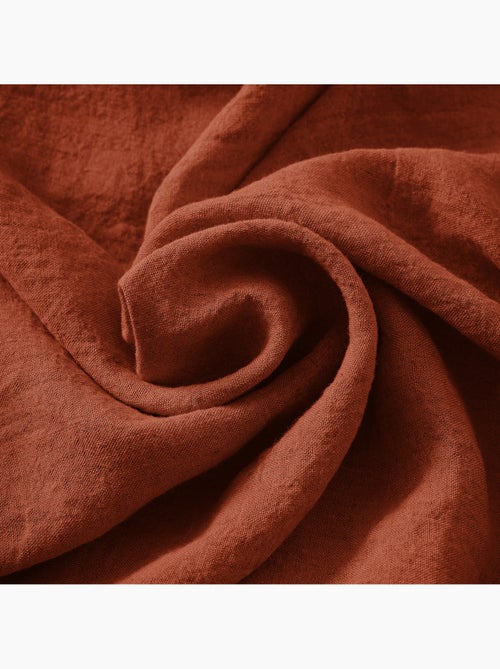 Parure Drap Housse + 2 Taies 60x60 cm 100% Lin Français - Kiabi