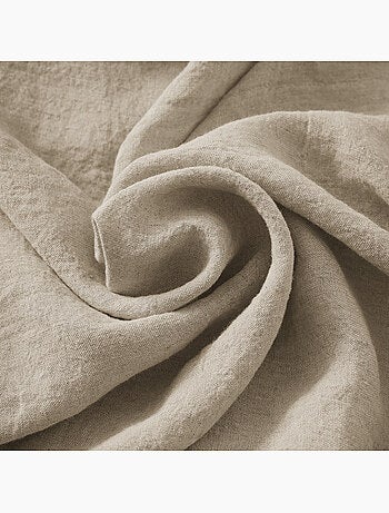 Parure Drap Housse + 2 Taies 60x60 cm 100% Lin Français
