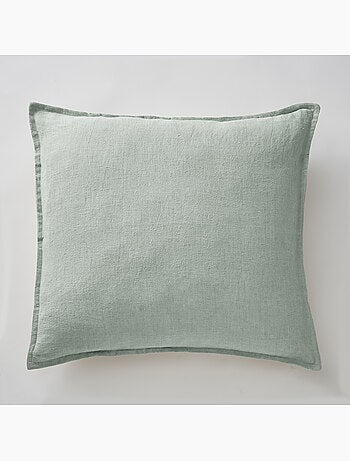 Parure Drap Housse + 2 Taies 60x60 cm 100% Lin Français
