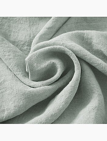 Parure Drap Housse + 2 Taies 60x60 cm 100% Lin Français